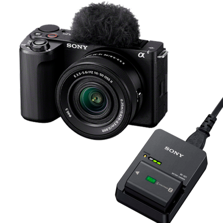 CÁMARA SONY ZV-E10 II + LENTE 16-50MM + CARGADOR