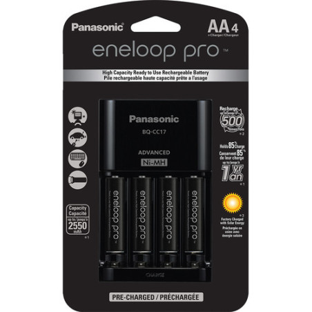CARGADOR ENELOOP PRO BQ-CC17 2550MAH X4AA