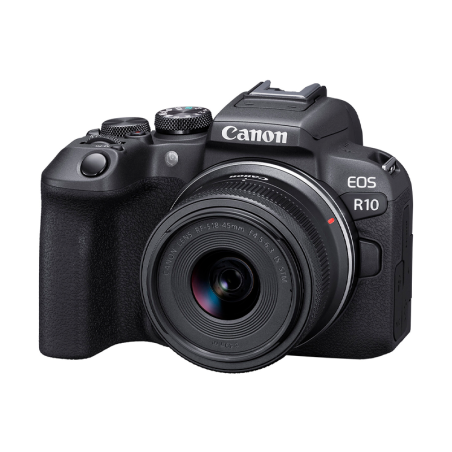 CAMARA CANON R10 + LENTE RF-S 18-45 f/4.5-6.3 IS STM