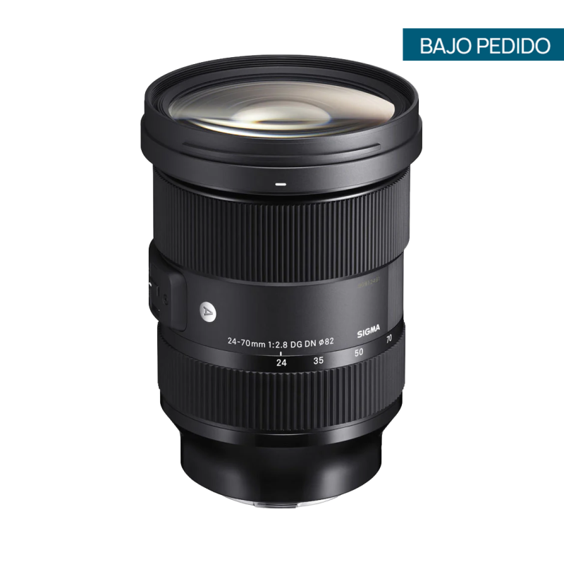 Lente artístico sigma 24-70 mm f/2,8 DG DN II con base SONY E